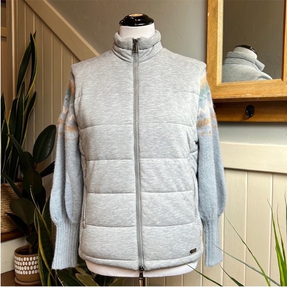 Ralph Lauren Purple Label Puffer Vest in Classic Light Grey - Picture 7 of 15